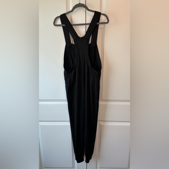 Norma Kamali Sweats Overall Jumpsuit Romper Black (Size S) - Picture 2 of 12